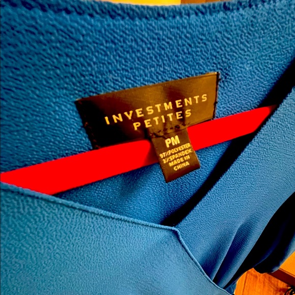 Investment’s petite, size medium blouse. Like new. Worn twice. - Picture 2 of 3